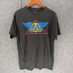 American Classics Aerosmith Graphic T-Shirt Mens Large Black Winged Logo Tee